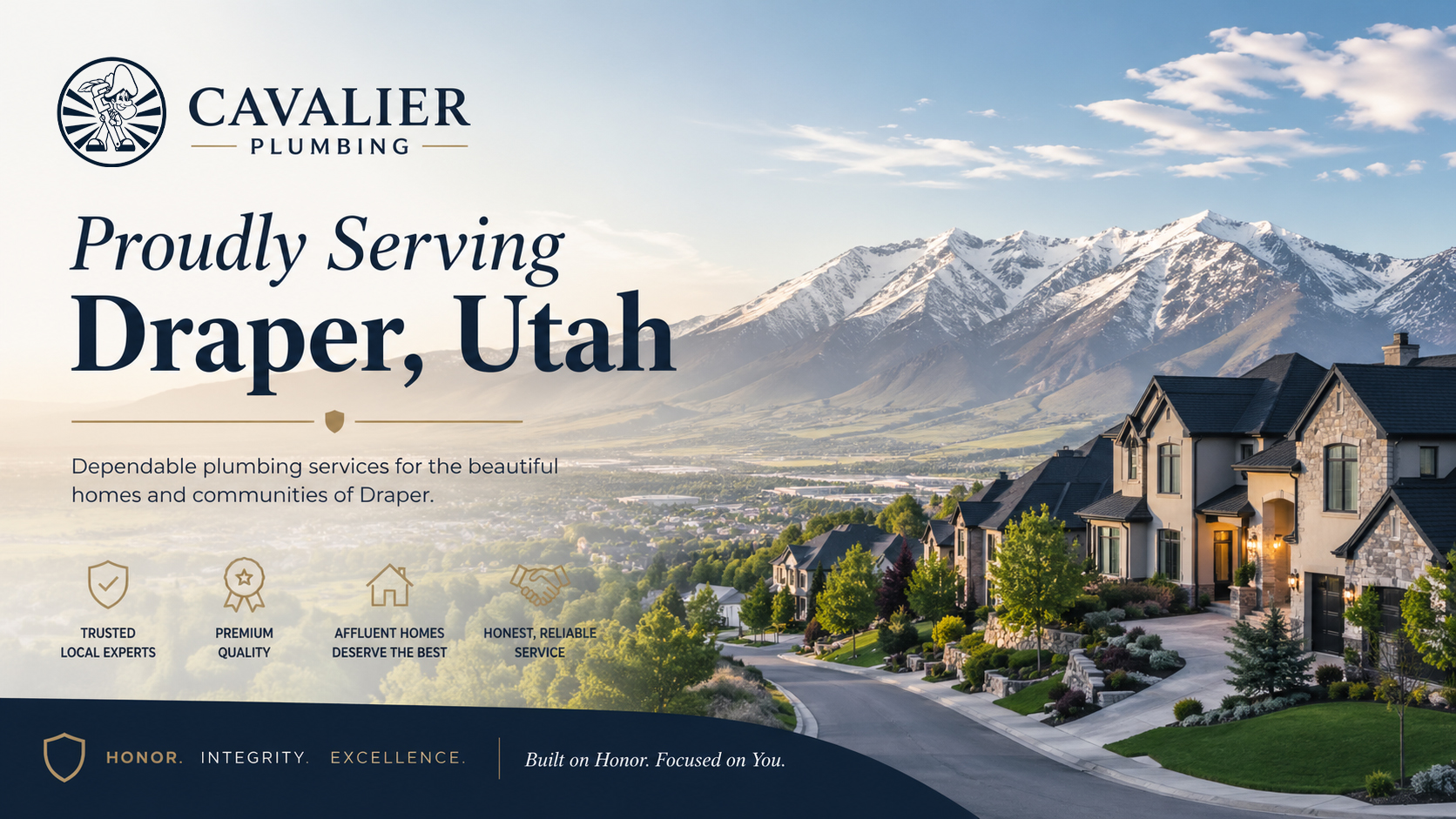 Cavalier Plumbing — Proudly Serving Draper, Utah