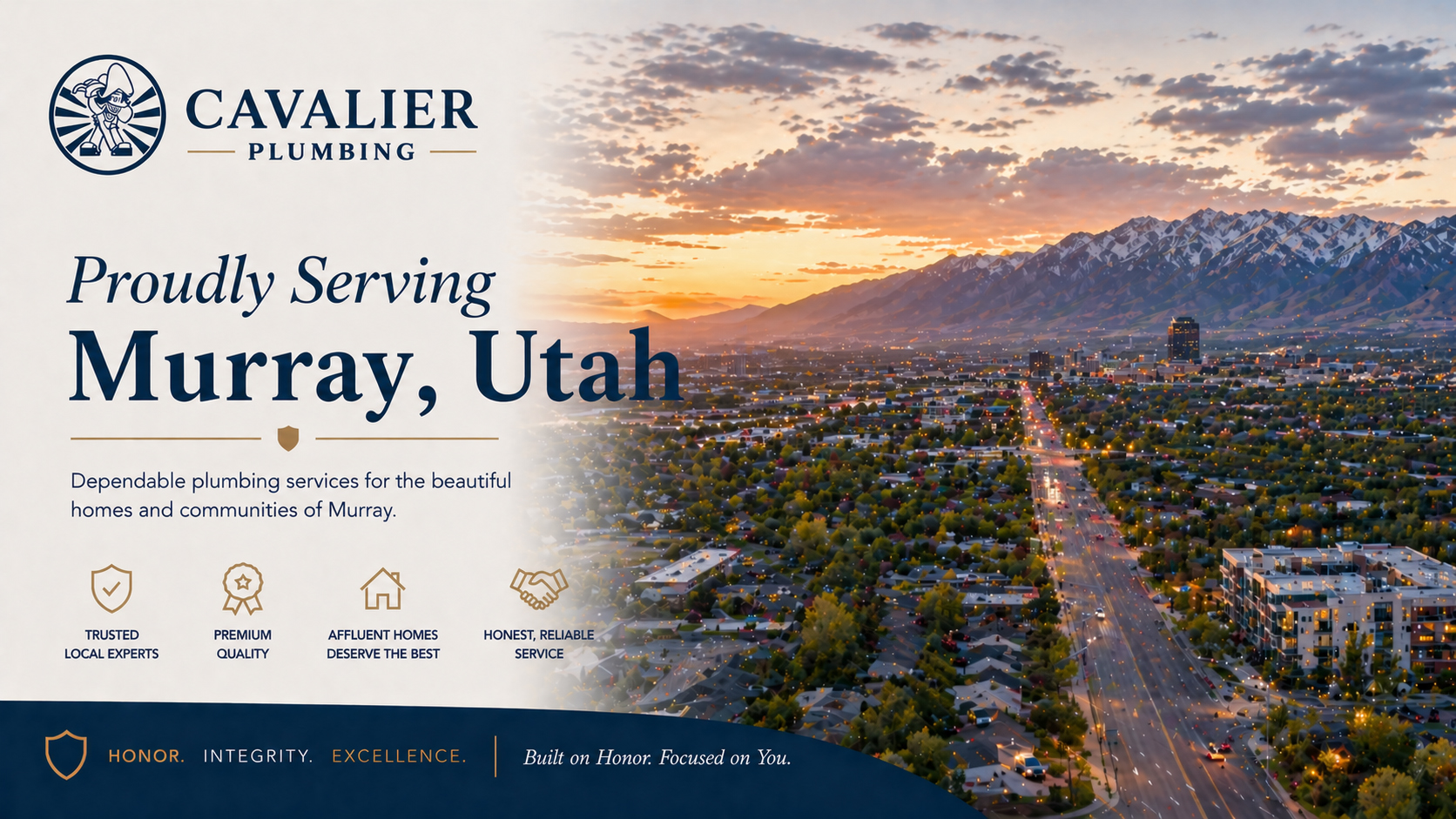Cavalier Plumbing — Proudly Serving Murray, Utah