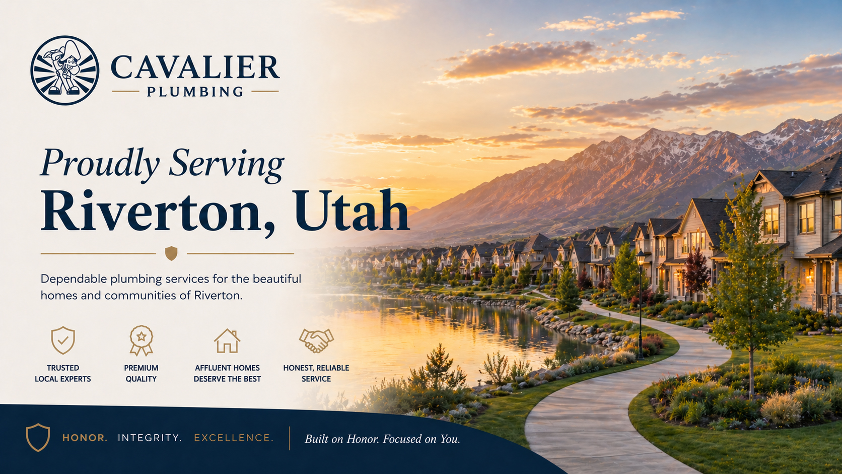 Cavalier Plumbing — Proudly Serving Riverton, Utah