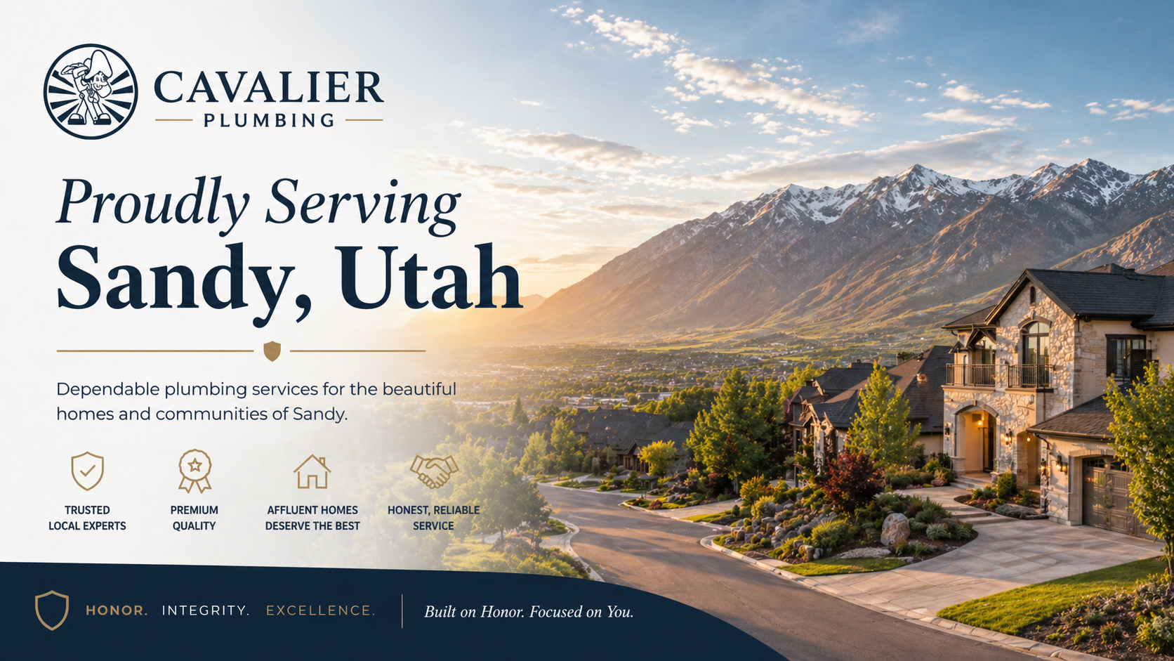 Cavalier Plumbing — Proudly Serving Sandy, Utah